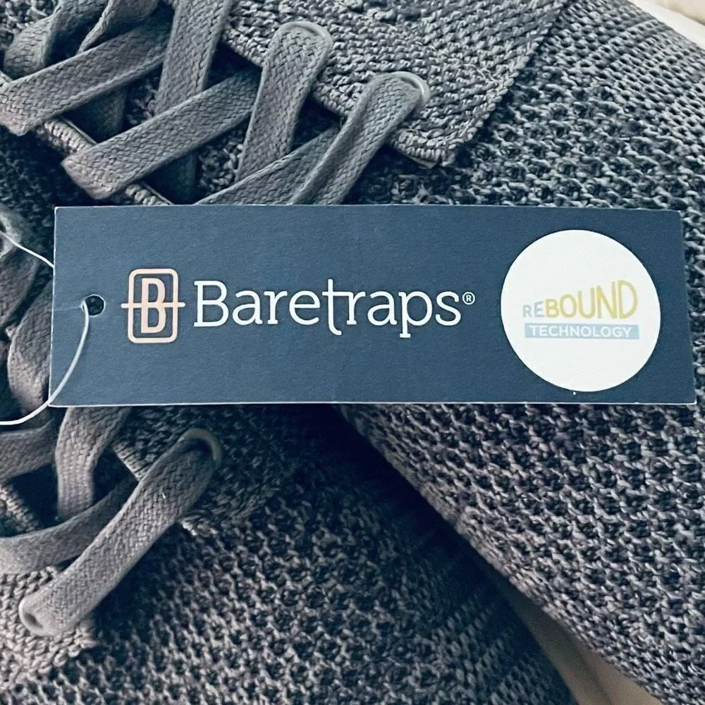 NWT Baretraps Sz 10 Men's Grey Blake Casual Sneakers with cushion impact System